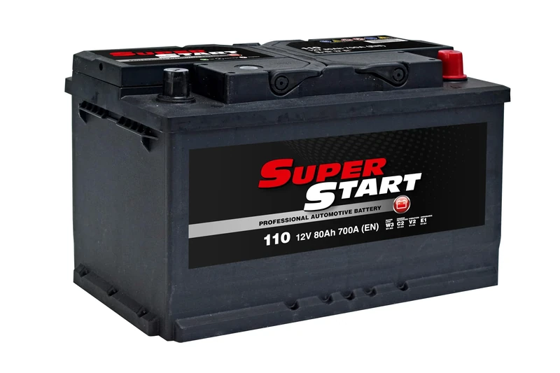 Super Start 110 12V 80Ah 700A Car, Van & SUV Replacement Battery