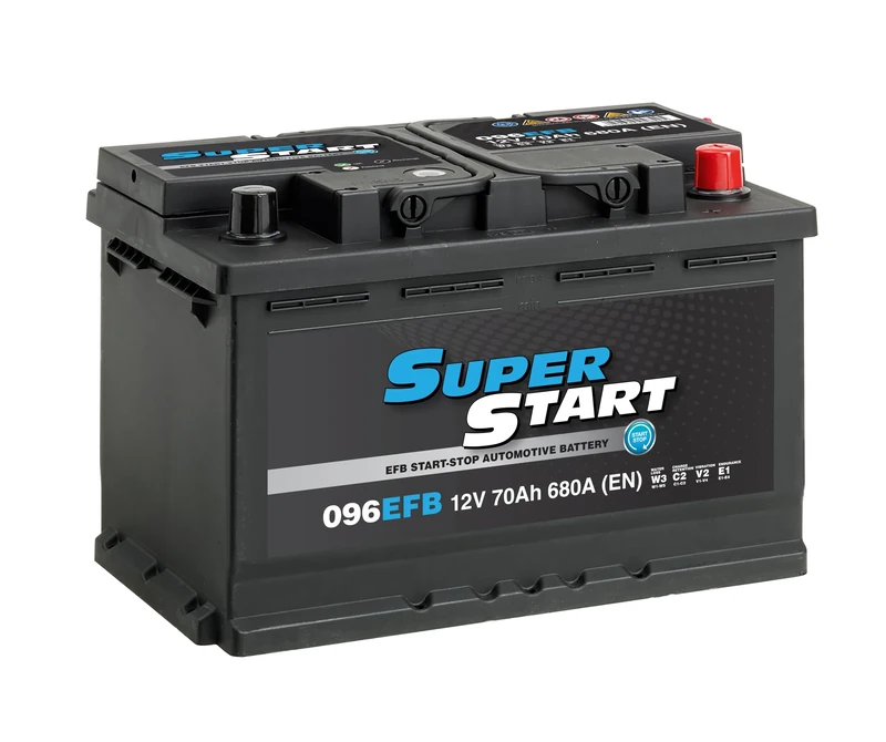 Super Start 096EFB 12V 70Ah 680A Start Stop Car, Van & SUV Replacement Battery