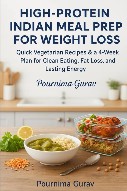 High-Protein Indian Meal Prep for Weight Loss: Quick Vegetarian Recipes & a 4-Week Plan for Clean Eating, Fat Loss, and Lasting Energy