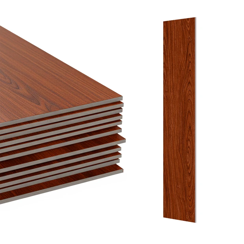 Relaxdays PVC adhesive vinyl flooring, 5m²/36 tiles, wood effect, bathroom, kitchen, 91x15 cm, waterproof, red-brown