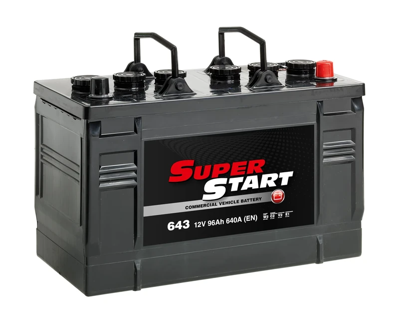 Super Start 643 12V 96Ah 640A Heavy Duty Commercial & Agricultural Vehicle Battery