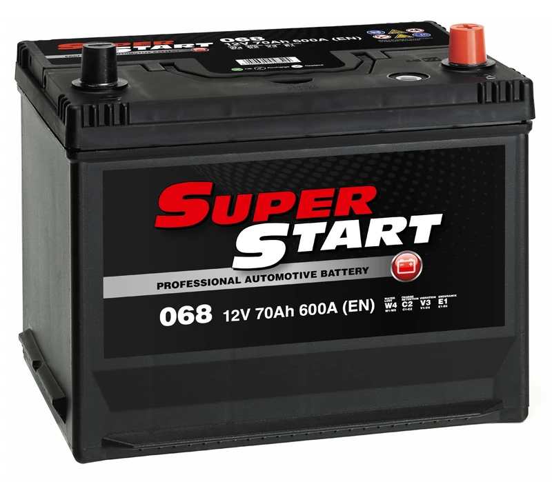 Super Start 068 12V 70Ah 600A Car, Van & SUV Replacement Battery