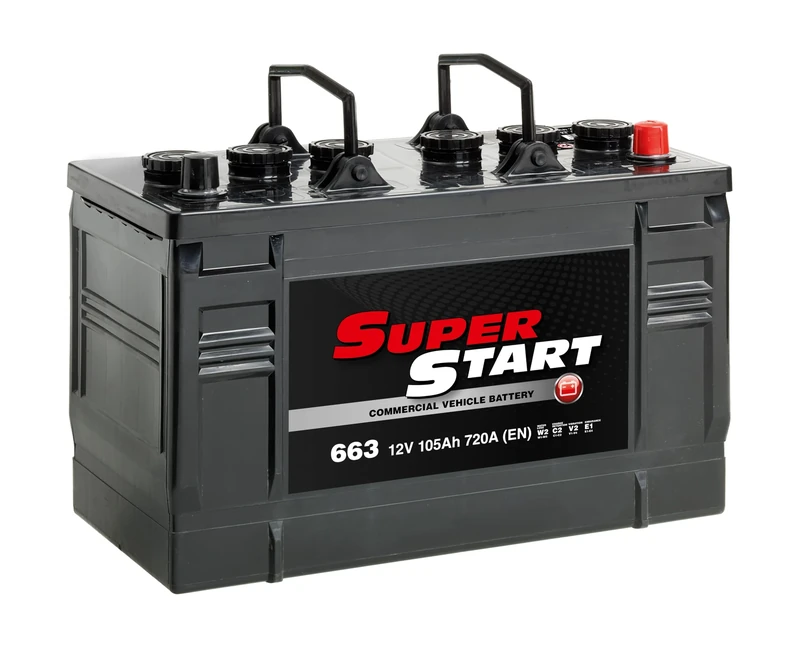 Super Start 663 12V 105Ah 720A Heavy Duty Commercial & Agricultural Vehicle Battery