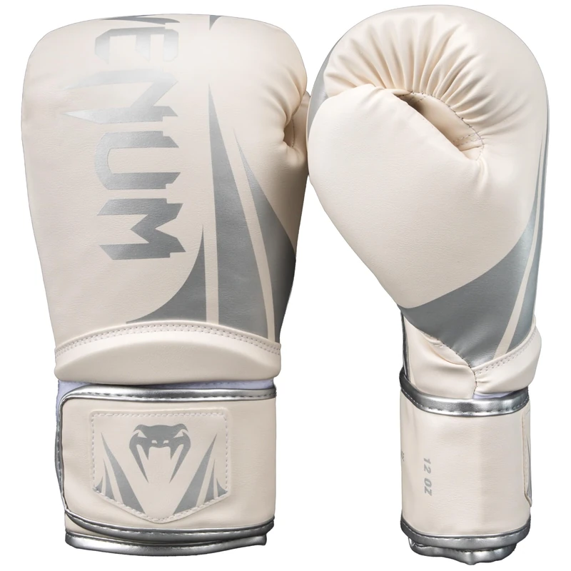 Venum Challenger 2.5 Boxing Gloves - White/Silver - 10-Ounce
