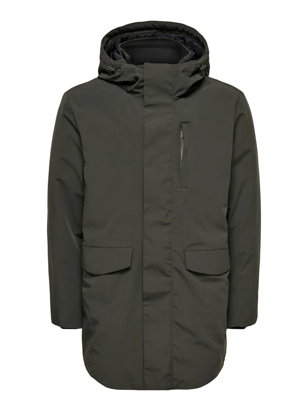 Only & Sons Men's Onsenrico Waterproof Stretch Parka Noos Onsenrico Waterproof Stretch Parka Noos (Pack of 1), Peat, x_l