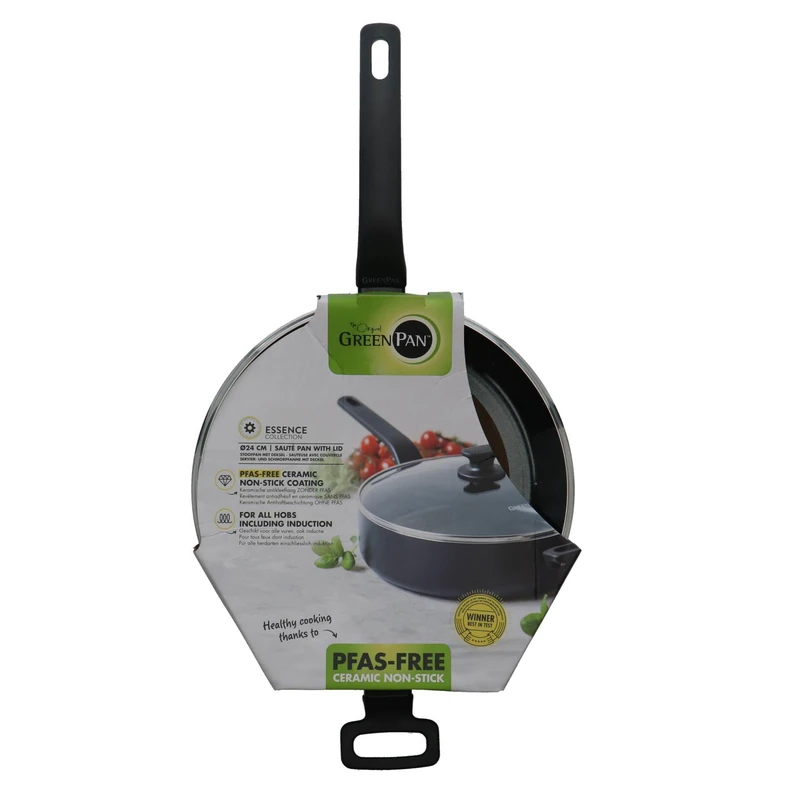 Hapjespan Green Pan Essence 28 cm Ceramic Non-Stick Coating Green