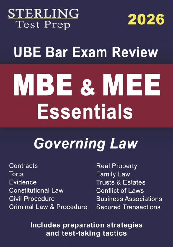 MBE & MEE Essentials: UBE Bar Exam Governing Law