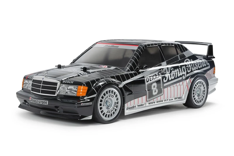 Tamiya 58752 1:10 RC M-B 190E Evo II '91 König-Pilsn. Remote Control Car, Vehicle, Model Building, Assembly, Hobby, RC Kit, Unpainted