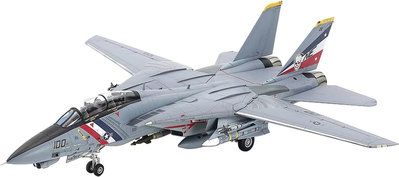Tamiya 60795 1:72 Grumman F-14D Tomcat - Faithful Replica, Plastic Kit, Crafts, Model Kit, Assembly, Unpainted, Model Building, 1:72, Military Kit