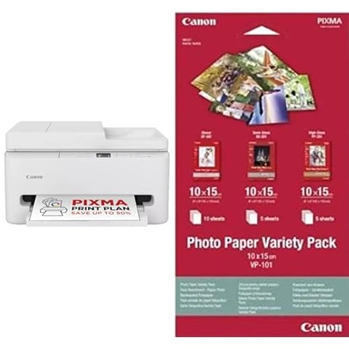 Canon PIXMA TS7550I - All-in-One Printer with Wi-Fi Connectivity, 35-sheet ADF & 1.42” OLED Display | Wireless for Easy Printing From Your Smart Phone PIXMA Print Plan & 10 x 15 cm Photo Paper