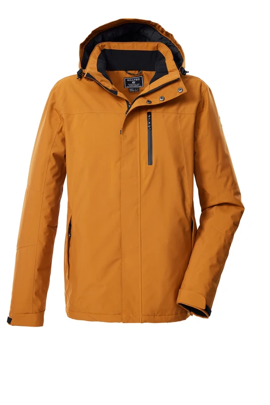 killtec KOW 90 MN 43324-000 Men's Functional Outdoor Jacket with Removable Hood Cognac XL