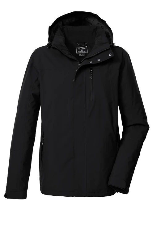 killtec KOW 90 MN JCKT 43324-000 Men's Functional Outdoor Jacket with Zip-Off Hood Black S