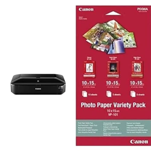 Canon PIXMA iX6850 Wireless Printer (Black) - Compact, High-Performance Home Printer - Print A3+ Photo-Lab Quality Documents & Photos - Wi-Fi/Ethernet Connectivity - Replaceable 5 Single Ink System