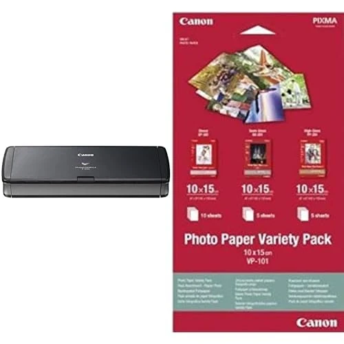Canon imageFORMULA P-215II Portable Scanner | Double-sided Scanning | USB Powered Scanning | Home, Office & when Mobile | Up to 15 Pages Per Min | 20 Sheet Feeder | Canon CaptureOnTouch Lite Software