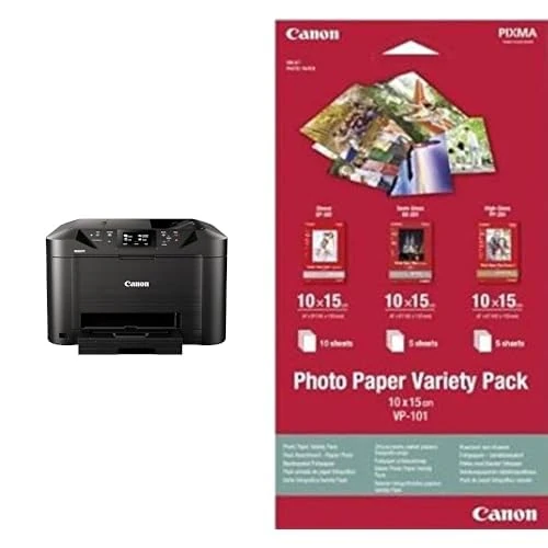 Canon MAXIFY MB5150 Multifunction Colour Inkjet Printer - A4 Print, Copy, Scan, Fax - 250 Sheet Capacity, 50-sheet ADF, 2-sided Scan - Wi-Fi, Cloud Link, USB Connectivity - Home Office Printer