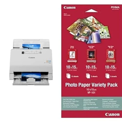 Canon imageFORMULA RS40 Photo & Document Scanner | Double-sided Scanning with USB for Home & Office | With Auto Photo Fix & Red Eye Correction | With Canon CaptureOnTouch Software