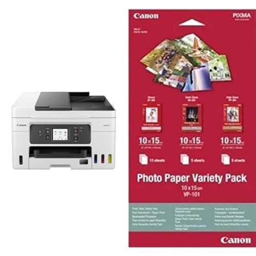 Canon MAXIFY GX4050 Printer for Home/Office Use - Colour Printers & Scanners All-in-One Wireless | MegaTank Inkjet Printer, Copier, Scanner & Fax | WiFi, Ethernet & USB Connectivity A4 Printer
