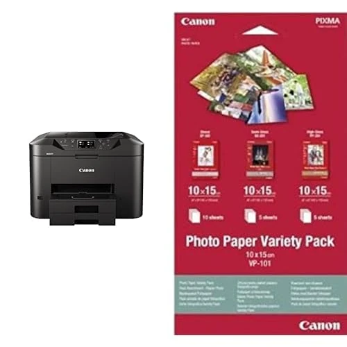 Canon MAXIFY MB2750 All-In-One Colour Inkjet Printer,Black,One Size & 10 x 15 cm Photo Paper