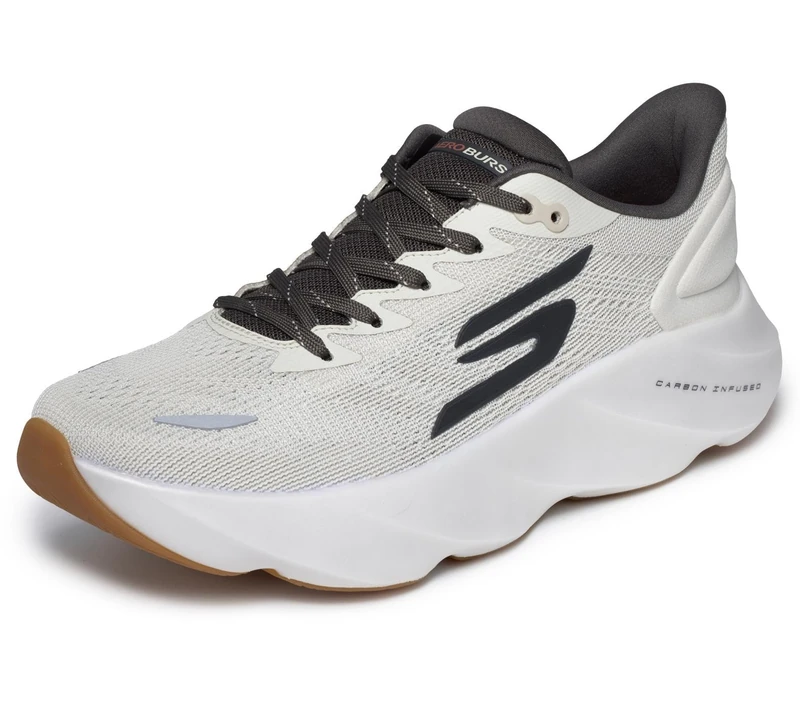 Skechers Men's Aero Burst Running Shoe, Natural, 10.5 UK