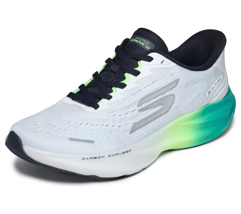 Skechers Men's Slip-Ins: Aero Spark, White, 6 UK