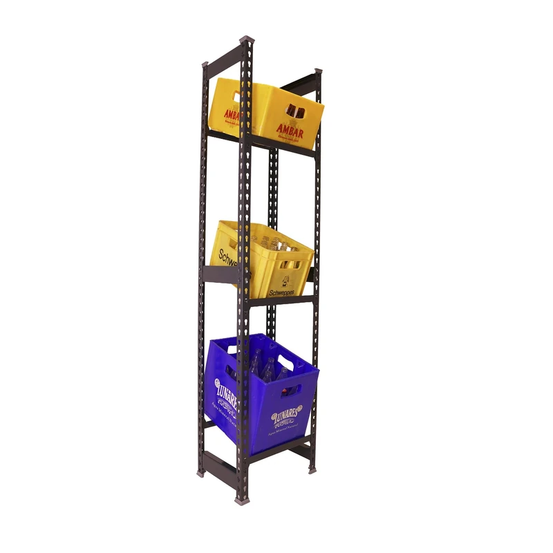 Simon Rack Drinks Crate Rack for 9 Crates, 1800 x 1000 x 300 mm, Anthracite, Freestanding Metal Shelf for Water Crates, Beer Crates or Drinks Crates, for Kitchen, Garage or Cellar - Image 1