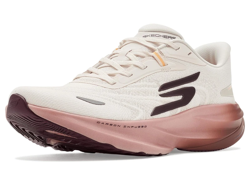 Skechers Women's Aero Spark Running Shoe, Off-White, 5 UK
