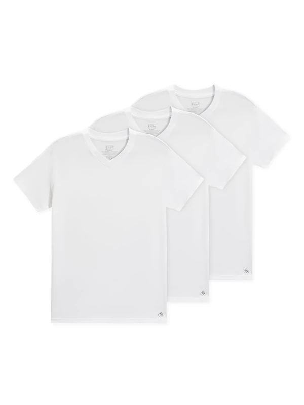 Scotch & Soda Men’s V-Neck T-Shirts – 3-Pack