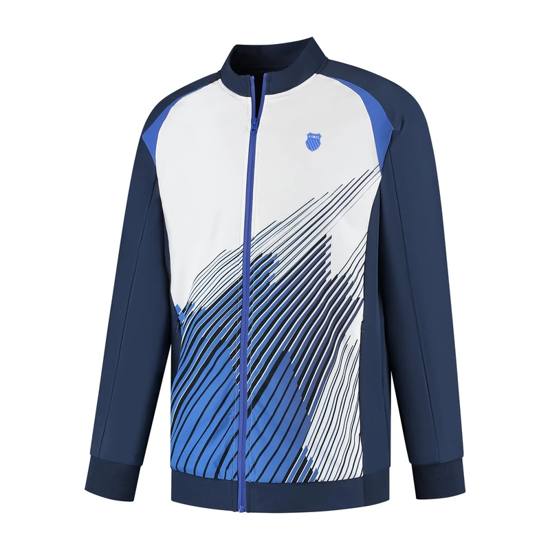 K-Swiss Hypercourt Tracksuit Jacket 8 – Navy/White/Dazzling Blue | Men’s Performance Tennis/Padel Jacket