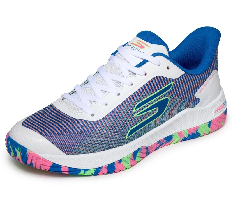 Skechers Men's Viper Court Pro 2.0 Trainer, White, 7 UK