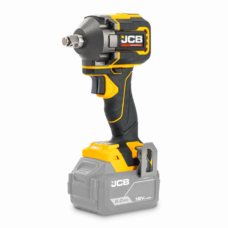 JCB Pro 18V 1/2" Brushless Impact Wrench - High Torque Wheel Nut Remover - 350 Nm Nut-Bust / 280 Nm Fastening - Bare Tool - 3 Year Warranty