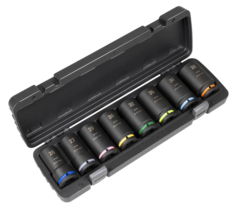 Sealey Premier Deep Impact Socket Set 3/4" Sq Drive 8pc - Colour-Coded - AK8891M