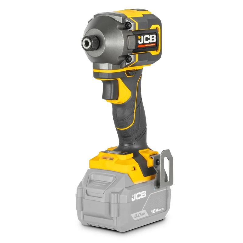 JCB Pro 18V Compact Brushless Impact Driver 230Nm, 1/4” Quick-Release Hex, 4-Speed Cordless Driver - Body Only - Professional Cordless Power Tool - 3 Year Warranty