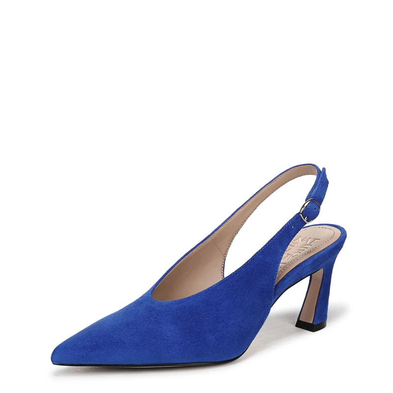 Naturalizer Women's Elaine Dress Heels, Photon Blue Suede, Medium Fit, UK 4