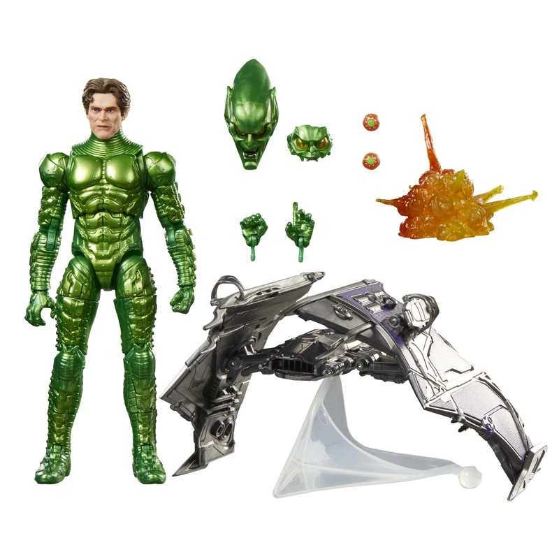Marvel Legends Series Green Goblin, Spider-Man: No Way Home Deluxe 15 cm Action Figure Set with Original Goblin Armour and Glider