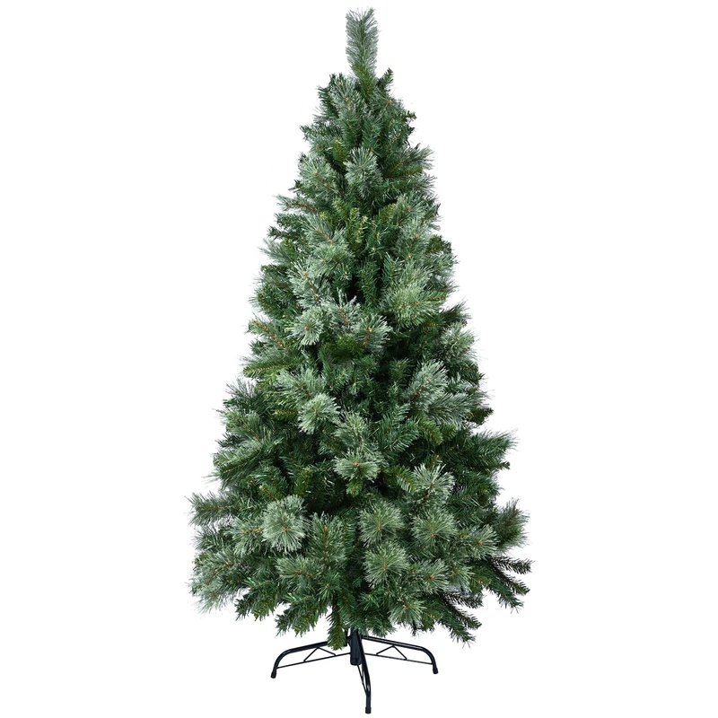 YEAUPE PRO Artificial Christmas Tree in PVC 155 cm with 800 Tips, 3 Sections for Easy Assembly, Compact, Metal Base