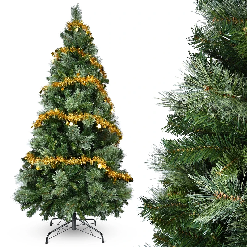 YEAUPE PRO Artificial Christmas Tree in PVC 170 cm with 800 Tips, 3 Sections for Easy Assembly, Compact, Metal Base