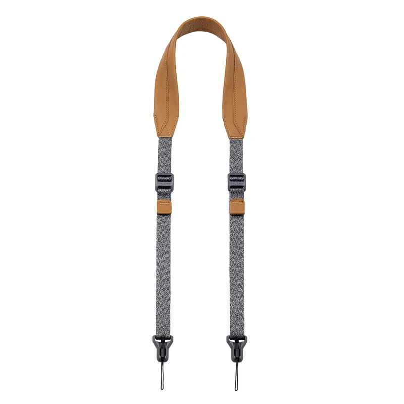 Falcam Maglink V2 Shoulder Strap Classic, Magnetic Quick-Release Camera Strap – Grey Strap with Brown Shoulder Pad - Image 1