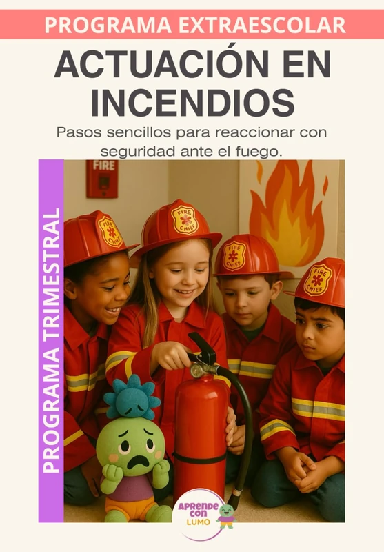 Actuación en Incendios: Aprender a actuar con calma y seguridad ante incendios y emergencias. (Programas Extraescolares Aprende con Lumo) - Image 1