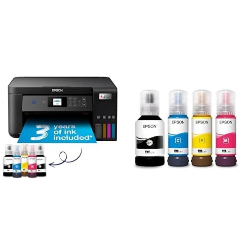 Epson Ecotank ET2851 All in One Ink Tank Printer plus Additional Genuine 102 Ink Multipack