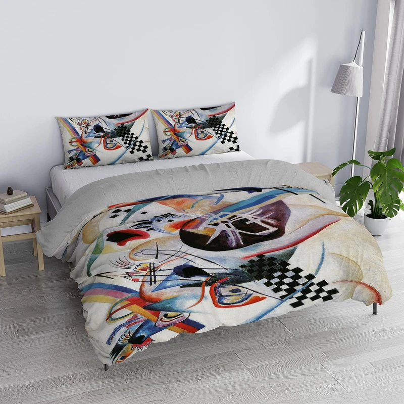 SD62 Double Duvet Cover Set, 100% Cotton, Made in Italy, 250 x 200 cm with Double Flap 50 cm + 2 Pillowcases 50 x 80 cm with Internal Flap, Digital Print
