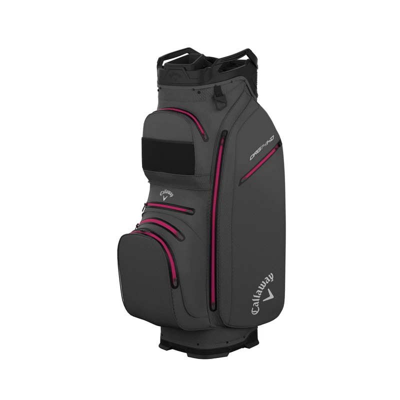 Callaway Golf Org 14 HD Waterproof Cart Bag 2026, Charcoal/Pink