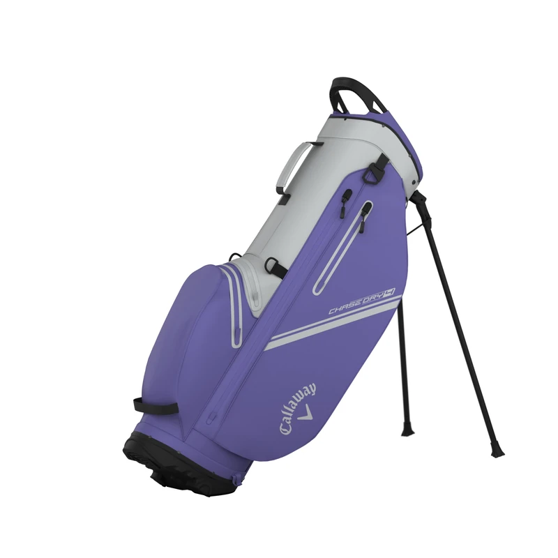 Callaway Golf Chase Dry Waterproof Stand Bag 2026, Silver/Purple