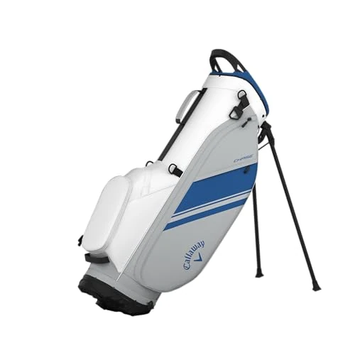 Calaway Golf Chase Lightweight Stand Bag 2026, White/Silver/Royal