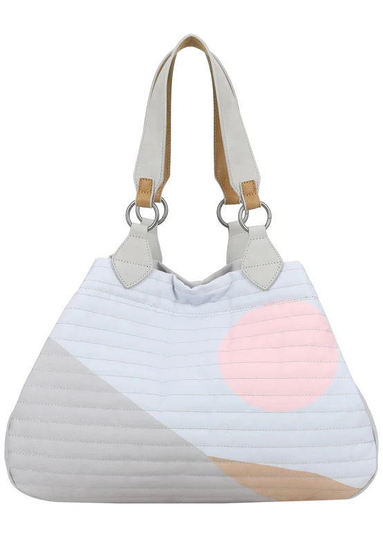 Fritzi aus Preußen shopper bag shoulder bag Izzy Medium Limited Quilted Canvas Sunny Morning multicolored