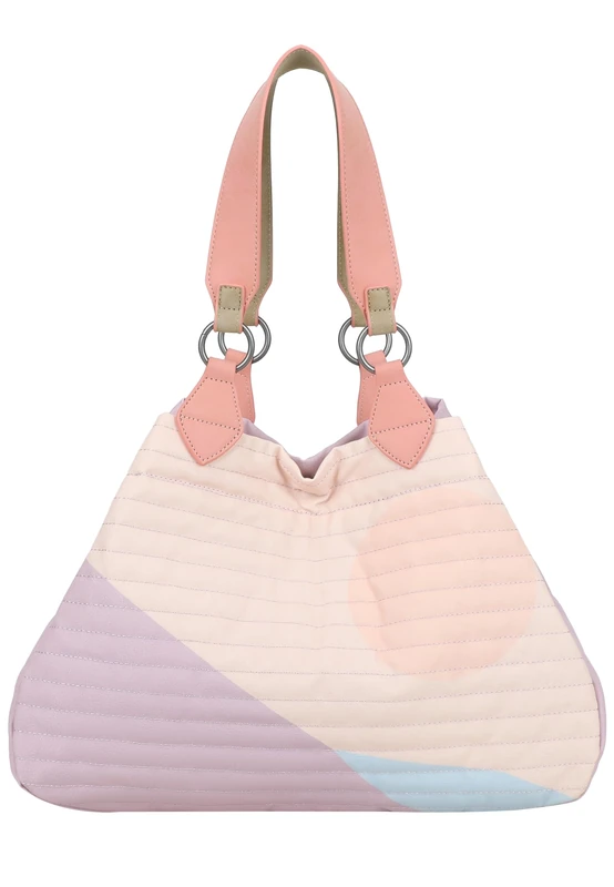 Fritzi aus Preußen shopper bag shoulder bag Izzy Medium Limited Quilted Canvas Summer Dawn multicolored