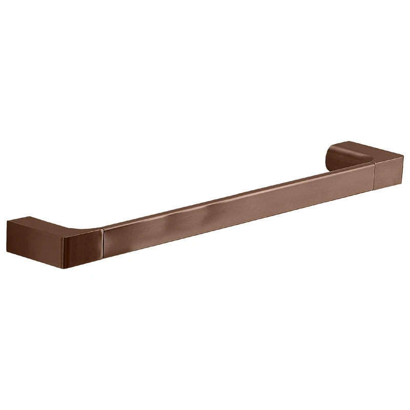 Gedy PIRENEI Bathroom Towel Rail, Wall Towel Rack, 45.1 x 6.6 x 2.6, Rose Gold, PVD Treatment, Brass - Image 1
