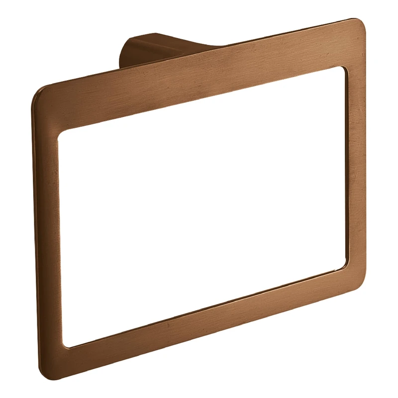 Gedy PIRENEI Bathroom Towel Rail, Wall Towel Rack, Rose Gold, PVD Treatment, Brass, 23 x 5.1 x 15.1 cm