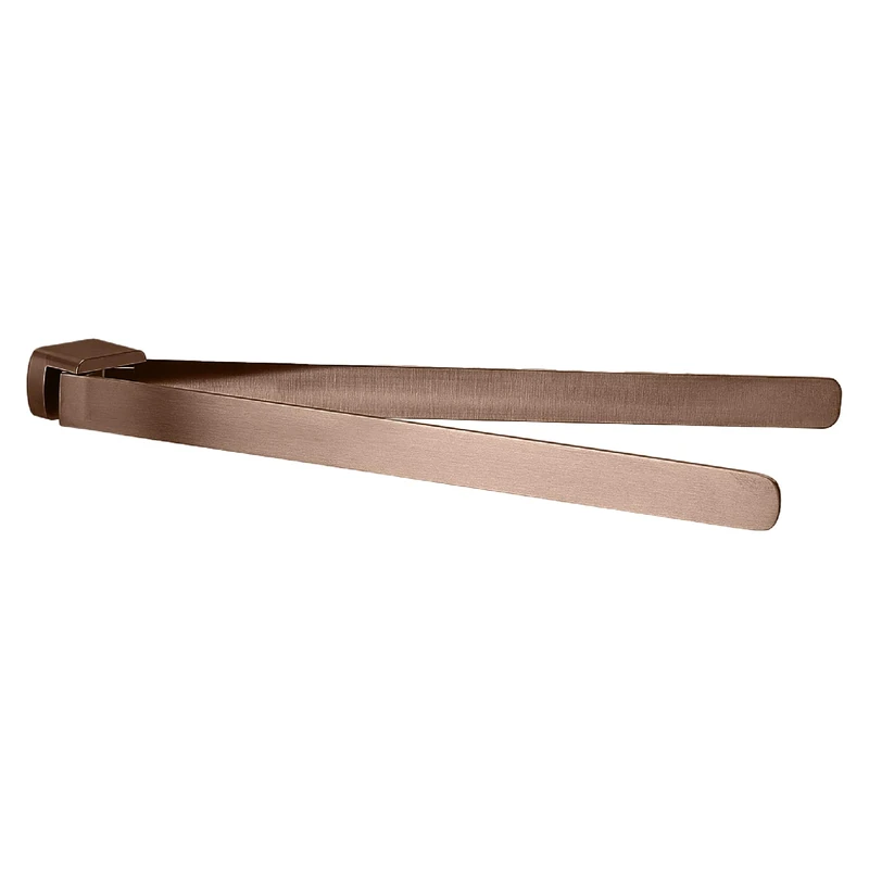 Gedy PIRENEI Bathroom Towel Rail Double Wall, Rose Gold, PVD Treatment, Brass, 35.9 x 4.6 x 3.3