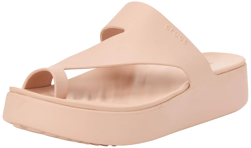 Crocs, Women, Getaway Platform Toe Loop, Blush, 8 UK Women