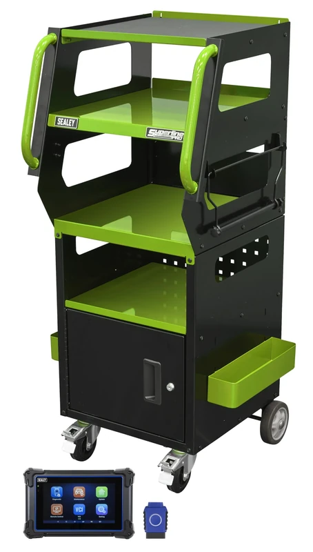 Sealey Diagnostic Tablet & Trolley - Green - SDS1G